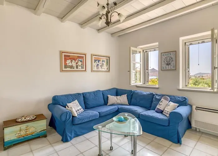 Anna With Seaview Of Naxos Isterni (Paros)